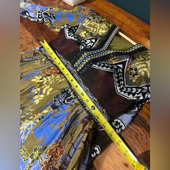 Anthropologie Bhanuni by Jyoti Beaded V-neck Maxi Dress - Picture 7 of 9